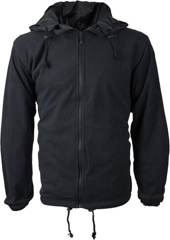 Renegade Men's Reversible Water Resistant Polar Fleece Lined Hooded Rain Jacket (2XL, Black) in Saudi Arabia