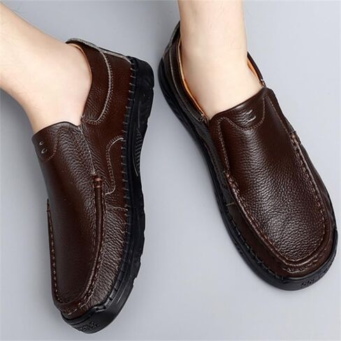 Men's Slip-on Casual Shoes Low-top Round-Toed Shoes Breathable wear-Resistant Shock-Absorbing Soft-Soled Shoes for Men in Saudi Arabia