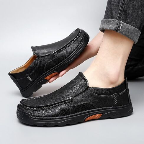 Men's Slip-on Casual Shoes Low-top Round-Toed Shoes Breathable wear-Resistant Shock-Absorbing Soft-Soled Shoes for Men in Saudi Arabia