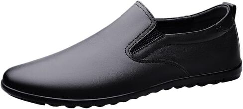 Men's Business Slip-on Shoes Low-Heeled Flat Shoes Non-Slip Soft-Soled Comfortable Versatile Shoes for Men in Saudi Arabia