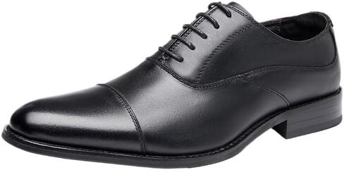 Men's Wooden Heel Sole Business Formal British Leather Shoes Oxford Shoes Pointed Toe Breathable Comfortable Interior Suitable Wedding in Saudi Arabia
