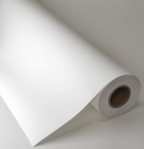 RCdepot1-1 × 36 بوصة × 100 قدم لفة لافتة من مادة البولي بروبيلين غير اللامعة (ليست ذاتية اللصق) فيلم بولي فينيل مقاوم للماء 2 بوصة، علامات ملصق مطبوعة بنفث الحبر على شكل واسع PVC in Kuwait