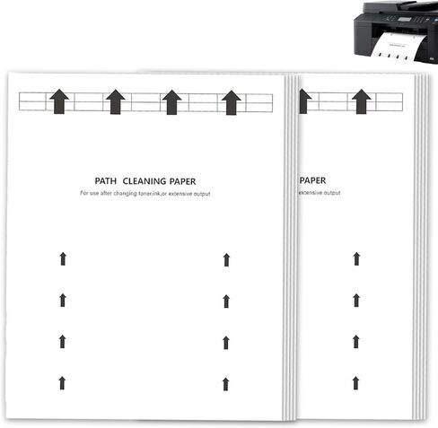 Printer Cleaning Sheets 20-Pack - 【Removes Ink, Dirt, Dust & Debris】8.5 x 11 Inches, Thickened Design, Durable & Easy to Clean, Compatible with Laser & Inkjet Printers, Copiers, Scanners, Fax Machines in Kuwait