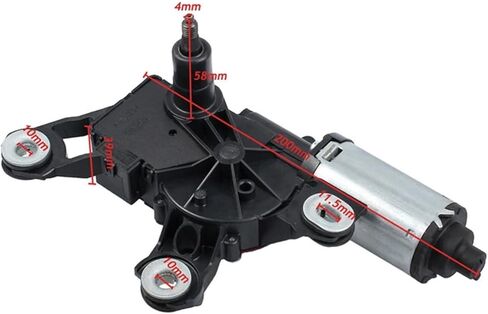 Rear Windscreen Wiper Motor With 4 Pins Plug 12V Compatible with Audi A3 A4 A6 Q5 Q7 Allroad 8E9955711A in Kuwait