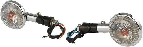 Motorcycle Turn Signals 12V, 2 Wires, Halogen Turn LampBulb for Yamaha V-MAX1200 V-star XVS400 XVS650 XVS1100/Virago Road Star1600 1700 XV1600 XV1700 (Clear) in Saudi Arabia