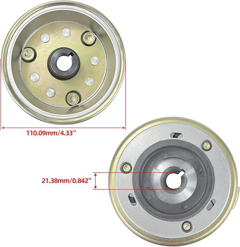 8 لفائف مغناطيسية دولاب الموازنة الأسطوانة الدوار مجتذب عدة ل CG 125cc 150cc 200cc 250cc ATV رباعية الكثبان الرملية الترابية حفرة برو تريل الدراجة الذهاب كارت TaoTao Sunl in Saudi Arabia