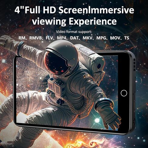 مشغل MP3 سعة 160 جيجابايت مع بلوتوث وواي فاي، مشغل Diofox MP3 وMP4 مع Spotify، Pandora، Amazon Music، مشغل MP3 Android بشاشة لمس 4 بوصة مع دعم بلوتوث 1 تيرابايت (أسود) (أسود) in Kuwait