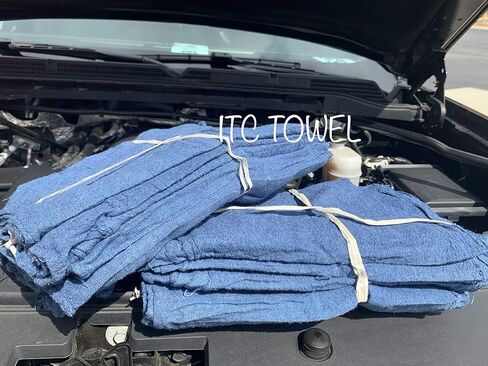 1000 مناشف متجر بلو خرق متفوقة لميكانيكي السيارات 14 × 14 بوصة in Saudi Arabia