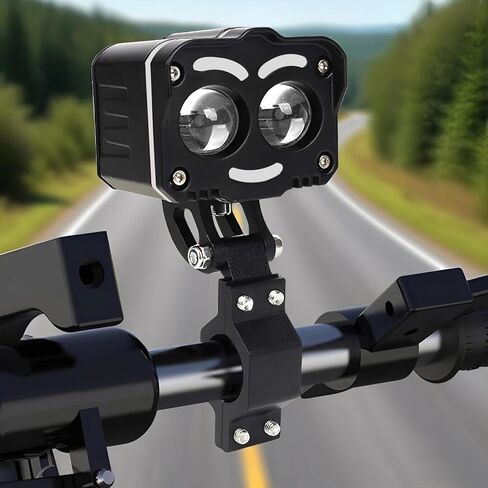 Windance 2pcs Motorcycle Spotlight Mount Braket 19-24mm/0.83-0.94 inch Handlebar Bumper Roll Bar Roof Rack Turn Signal Tube Mounting Clamp for Motorcycle Scooter ATV UTV SUV Tricycle in Saudi Arabia