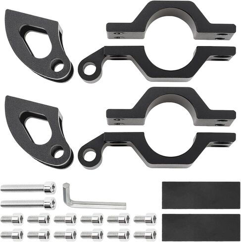 Windance 2pcs Motorcycle Spotlight Mount Braket 19-24mm/0.83-0.94 inch Handlebar Bumper Roll Bar Roof Rack Turn Signal Tube Mounting Clamp for Motorcycle Scooter ATV UTV SUV Tricycle in Saudi Arabia