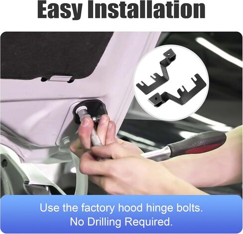 Ditch Light Brackets for Ford Ranger 2023 2024 2025 Hood Hinge Mount for LED Pod Lights in Saudi Arabia