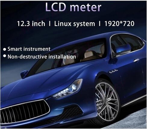 عداد السرعة الافتراضي في قمرة القيادة لوحة القيادة الرقمية LCD للسيارة متوافقة مع مازيراتي كواتروبورتي 2004-2012 in Kuwait