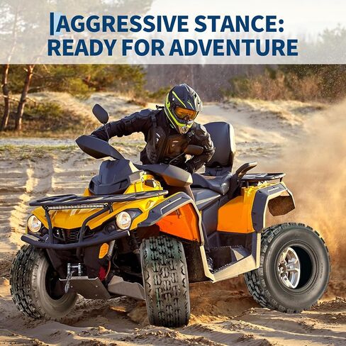 إطارات رياضية مقاس 19x7-8 ATV UTV Knobby، إطارات دراجة صغيرة أمامية مقاس 19x7x8 4 طبقات بدون أنبوب (مجموعة من 2) in Kuwait