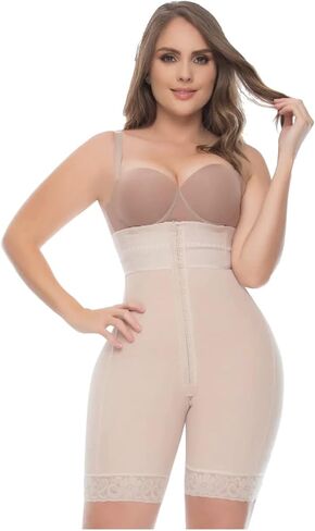 Fajas Fajas Colombianas Butt Lifter Strapless Tummy Control Mid Thigh Shapewear | Fajas Cuerpo Guitarra Ref 6199 in Saudi Arabia
