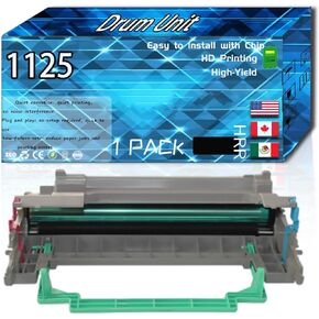 Compatible for Dell 1125 Replacement Drum Unit Used with 1125 Printers, High Production Multiple Options (1 Pack Black) in Kuwait