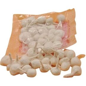 فتائل قطنية بيضاء مصنوعة يدويًا/باتي لمصباح الزيت فتائل قطن بوجا التقليدية ديا (عبوة من 75 قطعة) (فتائل مستديرة) in Kuwait