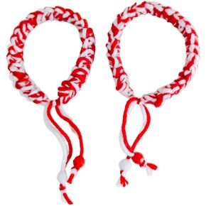 Romanian Cord Bracelet | Handmade Martenitsa, 2 Pieces, Adjustable in Saudi Arabia