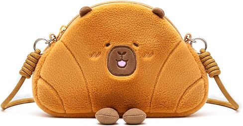 Funny Animal Handbags for Women Ladies Teen Girls - Cute Kawaii Plush Shoulder Crossbody Top-Handle Tote Bags Purse in Saudi Arabia