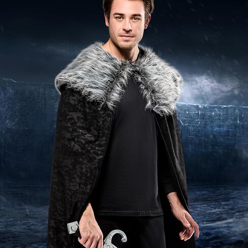Rubies Faux Fur Trimmed Cape for Adults, Men's One Size in Saudi Arabia