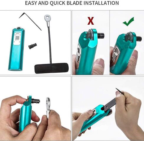 Windshield Removal Tools,Universal Car Windscreen Quick Release Cold Knife Windshield and car Window Glass Urethane Scraper Tool Set（Green） in Kuwait