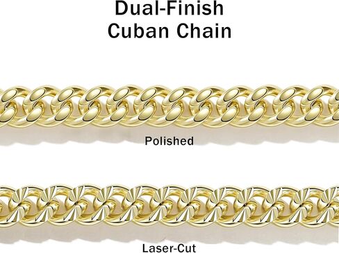 Cuban Chain Necklaces 14K Gold 6.5mm Cuban Chains for Men & Women Dainty Non-tarnish Necklace Unisex Gold Jewelry Gifts Sweat Proof and Fade Resistant Lifetime Quality（18-24Inches） in Kuwait