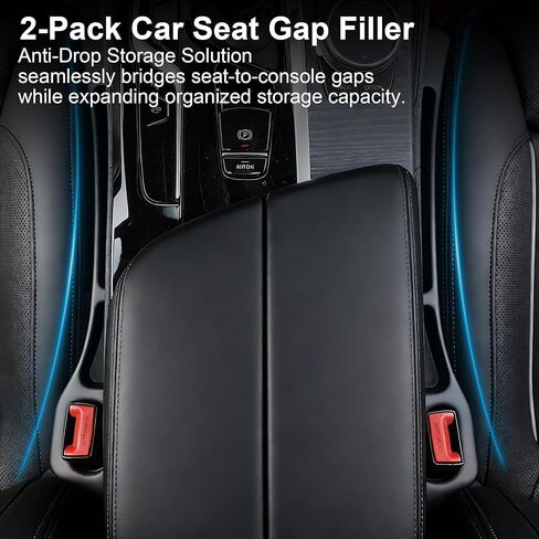 عبوتان من حشو فجوات مقعد السيارة، منظم حشو الفجوات الجانبية لمقعد السيارة مع حامل هاتف، ملاءمة عالمية لملء الفجوة بين المقعد ووحدة التحكم، ملحقات السيارات لشاحنة الدفع الرباعي سيدان in Kuwait