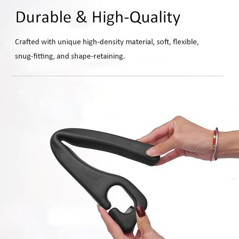 Car Seat Gap Filler, 2 Pack Universal Seat Gap Filler Strip with Seatbelt Slot, Anti-Drop Pad & Car Organizer for The Gap Between Seat and Console, Stop Items from Falling - Black in Saudi Arabia