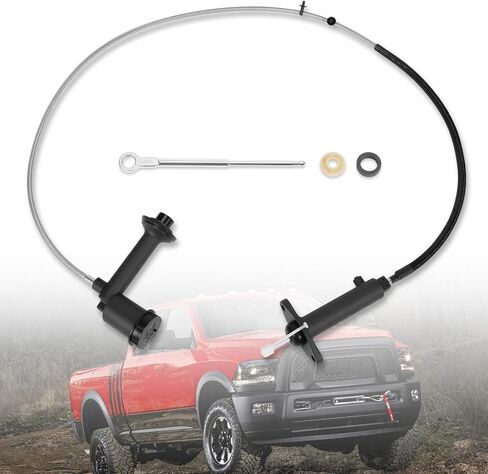 Prefilled Clutch Master and Slave Cylinder Assembly Compatible with Dodge Ram 2500 3500, 5.9L 6.7L L6, 2005-2017 in Saudi Arabia