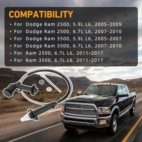Prefilled Clutch Master and Slave Cylinder Assembly Compatible with Dodge Ram 2500 3500, 5.9L 6.7L L6, 2005-2017 in Saudi Arabia