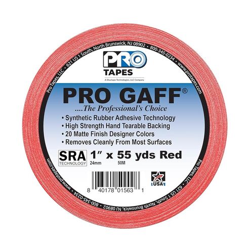 ProTapes Pro Gaff Premium Matte Cloth Gaffer's Tape With Rubber Adhesive, 11 mils Thick, 55 yds Length, 2" Width, Green (Pack of 1) in Saudi Arabia