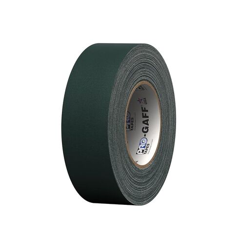 ProTapes Pro Gaff Premium Matte Cloth Gaffer's Tape With Rubber Adhesive, 11 mils Thick, 55 yds Length, 2" Width, Green (Pack of 1) in Kuwait