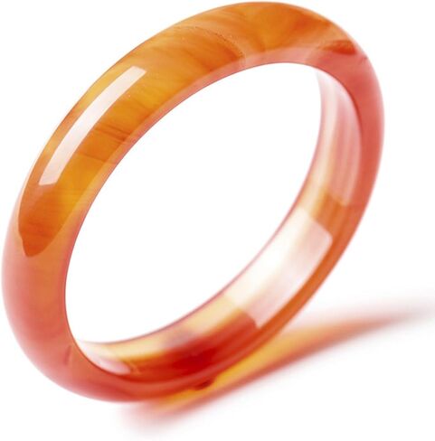 Red Agate Gemstone Bracelet for Women Bangle, Natural and Delicate Color, Great for a Mom Christmas Gift in Saudi Arabia