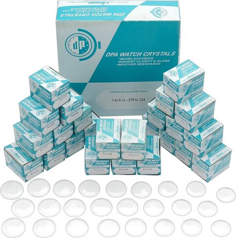 FindingKing 250 Watch Crystals 24 Sizes 10pc per Size in Saudi Arabia