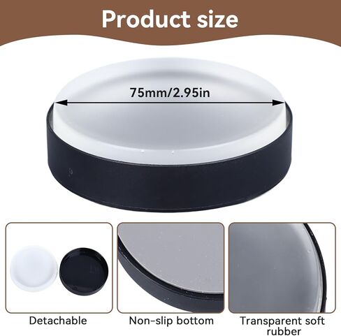 Soft Watch Case Casing Cushion, Transparent Soft Rubber Watch Repair Tool Watch Movement Cushion Pad Holder for Watchmaker Watches Repair, 75mm in Saudi Arabia
