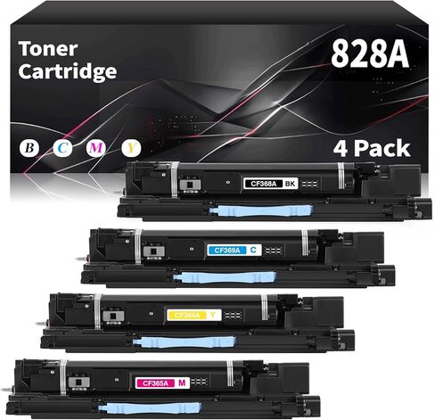 وحدة طبل 828A متوافقة مع وحدات طبل 828A CF358A عالية السعة بديلة لطابعات HP Color Laserjet Enterprise Flow MFP M880z M880z+ M855x+ M855xh M855dh M880 M855 4P(BK/C/M/Y) in Kuwait