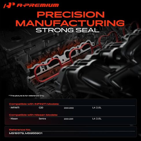 A-Premium Lower and Upper Engine Intake Manifold Gasket Set Compatible with Nissan Sentra 2000-2001 & Infiniti G20 2000-2002, 2.0L in Kuwait