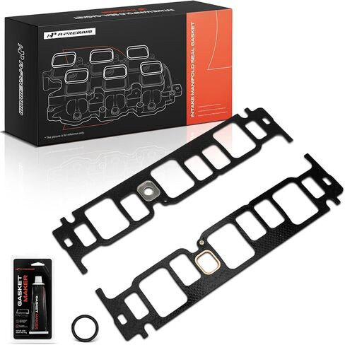 A-Premium Lower Engine Intake Manifold Gasket Set Compatible with Jeep Cherokee, Comanche & Chevrolet Camaro & Isuzu Pickup & GMC S15 & Oldsmobile Cutlass Ciera & Pontiac 6000 & Buick Century in Kuwait