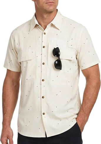 Cozople Mens Fishing Shirts Short Sleeve - UPF 50+ Sun Protection Cooling Hiking Shirt, Button Down Safari Work Shirts in Saudi Arabia