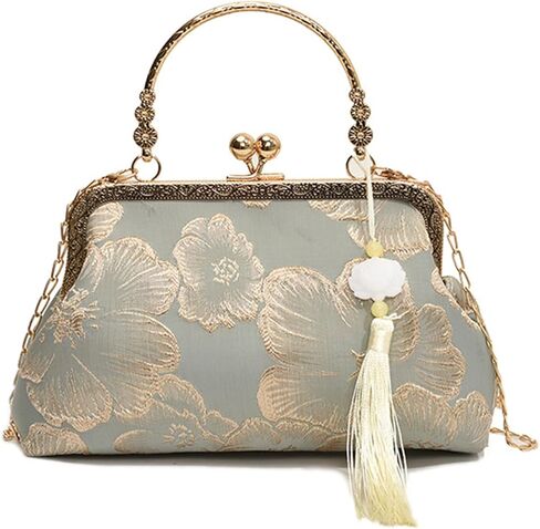 Elegant Chinese Evening Bag Cheongsam Inspired Chain Shoulder Crossbody Bag for Wedding Party Women Handbag in Saudi Arabia