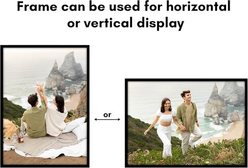 Americanflat 20x28 Picture Frame with Polished Plexiglass - Streamline Collection - Thin Border Picture Frame for Wall Display - Hanging Hardware Included - Black in Saudi Arabia