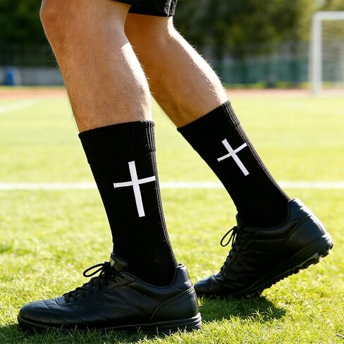 6 pairs christian socks cross prayer socks with bible verse,christian gift for man women youth birthday christmas in Saudi Arabia