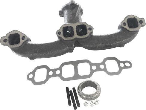 Exhaust Manifold Compatible with 1965-1970 Chevy Biscayne Bel-Air Blazer Brookwood Corvette Impala GMC C1000 C1500 C2500 K3500 G15 G25 Jimmy Pickup School Bus Replace for 674-501 372243 in Saudi Arabia