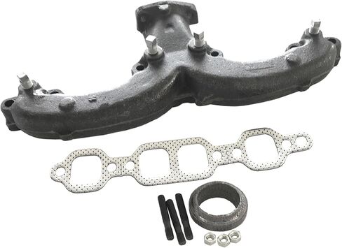 Exhaust Manifold Compatible with 1965-1970 Chevy Biscayne Bel-Air Blazer Brookwood Corvette Impala GMC C1000 C1500 C2500 K3500 G15 G25 Jimmy Pickup School Bus Replace for 674-501 372243 in Saudi Arabia