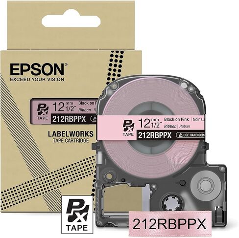 حزمة Epson LabelWorks Perfect Pinks & Purples - 5 أشرطة وأشرطة وردية وأرجوانية - 212BVPX، 212FPPX، 212GSPPX، 212GSVPX، 212RBPPX in Saudi Arabia
