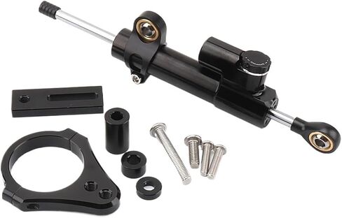 متوافق مع Street Triple 765RS 765S 765R STREET TRIPLE 765 RS S R 2017-2022 ممتص الصدمات ومثبت مخمدات التوجيه (أسود 4) in Kuwait