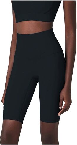 High Waisted Leggings for Women Knee Length Capri Tummy Control Buttery Soft Yoga Pants for Workout Athletic Shorts in Saudi Arabia