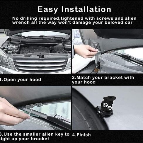 Truck Light Bar Mounts,Base para Duallys Ditch Light Brackets,Engine Hood LED Light Bar Mounting Bracket Work Light Mount Holder Base Universal for Cars Sedans Trucks UTVs SUVs in Saudi Arabia