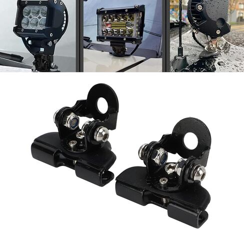 Truck Light Bar Mounts,Base para Duallys Ditch Light Brackets,Engine Hood LED Light Bar Mounting Bracket Work Light Mount Holder Base Universal for Cars Sedans Trucks UTVs SUVs in Saudi Arabia