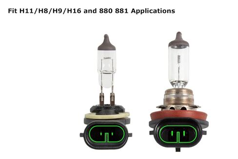 iJDMTOY H11 H8 880 881 شاحن أنثي الأسلاك تسخير مآخذ الأسلاك متوافق مع شعاع عالي/منخفض أو أضواء الضباب in Kuwait