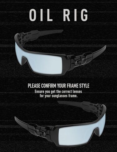 ToughAsNails Polarized Replacement Lenses for Oakley Oil Rig Sunglasses - More Options in Saudi Arabia